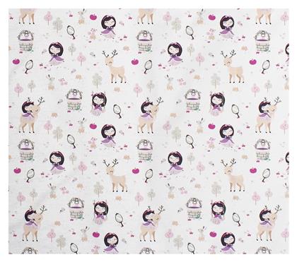 Dimcol Lily + Deer Πάνα Αγκαλιάς Χασέ 179 White-Pink 80x80cm από το Filinda