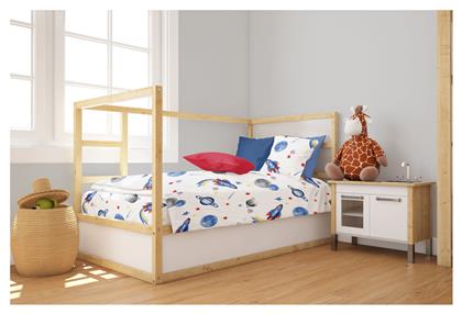 Dimcol Πάπλωμα Κούνιας Βαμβακερό Λευκό 120x160cm