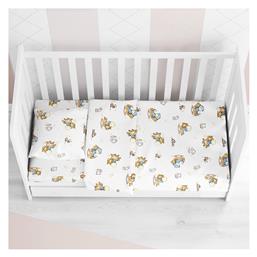 Dimcol Σεντόνι Κούνιας Baby 04 με Λάστιχο 70x140cm White από το Aithrio