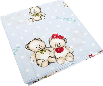 Dimcol Σετ Σεντόνια Κούνιας Lovely Bears 120x160cm 64 Blue από το Aithrio