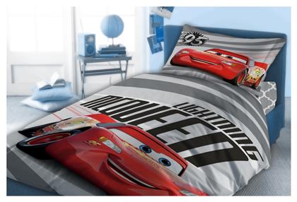 Dimcol Σετ Σεντόνια Μονά Βαμβακερά Cars Mcqueen 873 Κόκκινο 160x240cm 3τμχ από το 24home