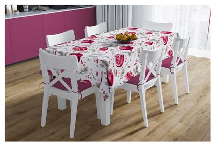 Dimcol Τραπεζομάντηλο Αλέκιαστο Pomegranate 458 White 140x180εκ. από το 24home