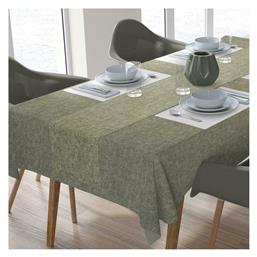 Dimcol Τραπεζομάντηλο Αλέκιαστο Σετ 2τμχ Panama Olive 140x140εκ.