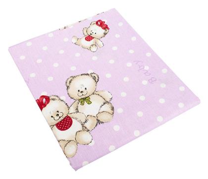 Dimcol Two Lovely Bears Σετ Σεντόνια Μονά Βαμβακερά Lila 160x240cm 3τμχ