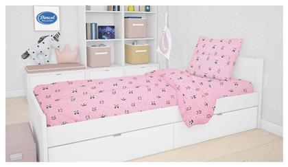 Dimcol Βαμβακερό Πάπλωμα Κούνιας Panda 120x160cm 111 Pink από το Filinda