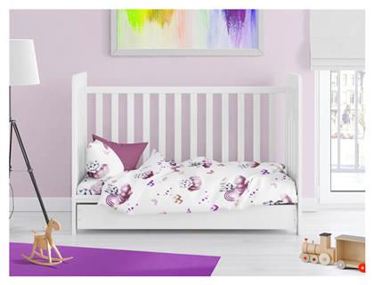 Dimcol Βρεφική Παπλωματοθήκη Bebe Mauve 120x160εκ. από το 24home