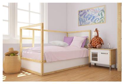 Dimcol Βρεφική Παπλωματοθήκη Bebe Solid Light Purple 120x160εκ.