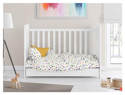 Dimcol Βρεφική Παπλωματοθήκη Bebe White-multi 120x160εκ. από το 24home