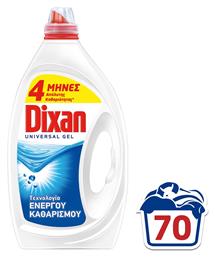 Dixan Universal Gel Υγρό Απορρυπαντικό Ρούχων Φρεσκάδα Ωκεανού 70 Μεζούρες