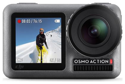 DJI Osmo Action Camera 4K Ultra HD Υποβρύχια με WiFi Γκρι με Οθόνη 2.25''