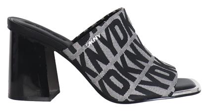 DKNY Mules με Τακούνι σε Μαύρο Χρώμα