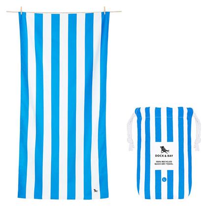 Dock & Bay Quick Dry Πετσέτα Microfiber Σώματος Μπλε