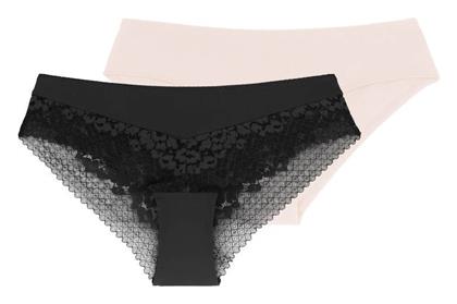 Dorina Hipster Γυναικεία Slip 2Pack με Δαντέλα
