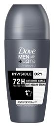 Dove Men Care Advanced Invisible Dry Αποσμητικό 72h σε Roll-On 50ml από το Pharm24