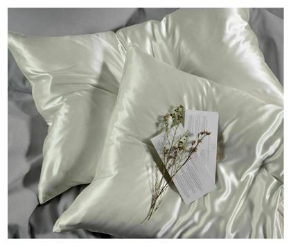 Down Town Home Mulberry Μαξιλαροθήκη με Φάσα White 50x76εκ.