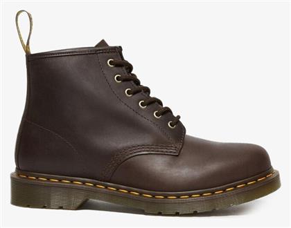 Dr. Martens 101 Crazy Horse Δερμάτινα Καφέ Ανδρικά Μποτάκια