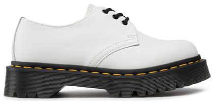 Dr. Martens 1461 Bex Stud Δερμάτινα Γυναικεία Oxfords σε Λευκό Χρώμα