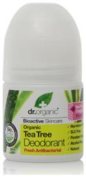 Dr.Organic Tea Tree Φυσικό Αποσμητικό σε Roll-On Χωρίς Αλουμίνιο 50ml από το Pharm24