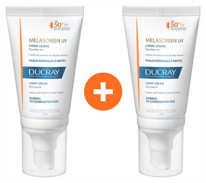 Ducray Melascreen UV Light Cream Normal to Combination Skin Αδιάβροχη Αντηλιακή Κρέμα Προσώπου SPF50 80ml από το Pharm24