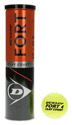 Dunlop Fort Clay Μπαλάκια Τένις για Τουρνουά 4τμχ από το E-tennis