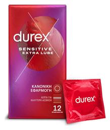 Durex Προφυλακτικά Sensitive Extra Lube Λεπτά 12τμχ από το Pharm24