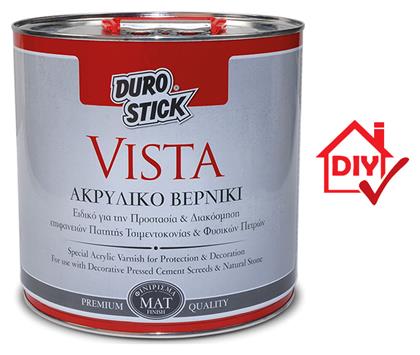 Durostick Vista Βερνίκι Επιφάνειας Διαλύτου Άχρωμο Ματ 750ml