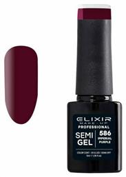 Elixir Semi Gel Ημιμόνιμο Βερνίκι Νυχιών 586 Imperial Purple 5ml