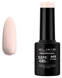 Elixir Semi Gel Ημιμόνιμο Βερνίκι Νυχιών 663 Ice Pink 5ml