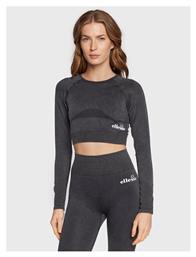 Ellesse Gelita Γυναικείο Αθλητικό Crop Top Μακρυμάνικο Fast Drying Γκρι Γκρι