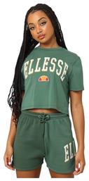 Ellesse Κοντομάνικο Crop Top Πράσινο