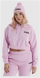 Ellesse Marinell Cropped Γυναικείο Φούτερ με Κουκούλα Ροζ