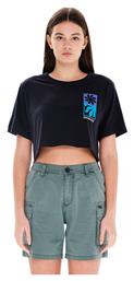 Emerson Γυναικείο Crop T-shirt Μαύρο