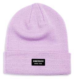 Emerson Γυναικείος Beanie Σκούφος σε Λιλά χρώμα από το Outletcenter