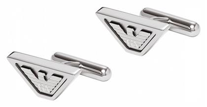 Emporio Armani Μανικετόκουμπα από Ατσάλι σε Ασημί Χρώμα