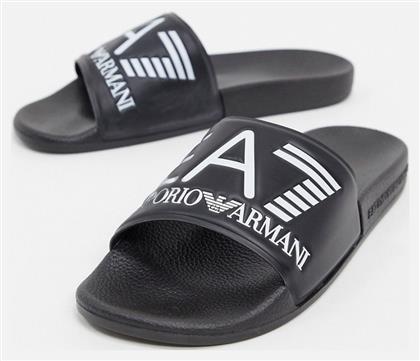 Emporio Armani Slides σε Μαύρο Χρώμα