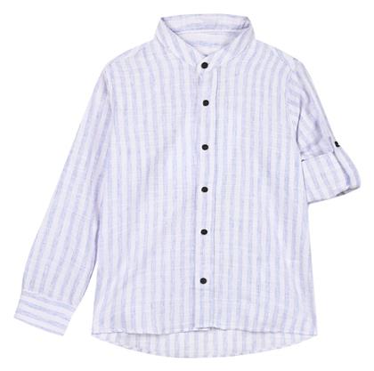 Energiers Παιδικό Ριγέ Πουκάμισο Μακρυμάνικο Μπλε