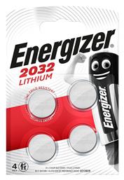 Energizer Μπαταρίες Λιθίου Ρολογιών CR2032 3V 4τμχ
