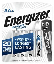 Energizer Ultimate Μπαταρίες Λιθίου AA 1.5V 4τμχ