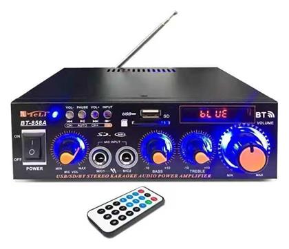 Ενισχυτής Karaoke BT858A σε Μαύρο Χρώμα