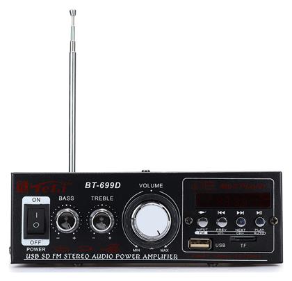 Ενισχυτής με λειτουργία Karaoke BT-699D σε Μαύρο Χρώμα από το MagicStore