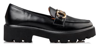 Envie Shoes Δερμάτινα Γυναικεία Μοκασίνια σε Μαύρο Χρώμα