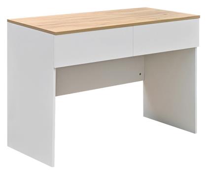 Επαγγελματικό Γραφείο Beleton 100x50x75εκ. Oak Με Λευκή Απόχρωση