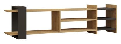Έπιπλο Τηλεόρασης Ξύλινο Oak-ανθρακί Μ153.6xΠ26xΥ40cm