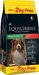 Equilibrio Adult All Breed 12kg + 2kg