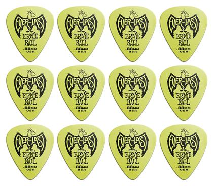 Ernie Ball Πένα Κιθάρας Everlast Green Πάχους 0.88mm Συσκευασία 1τμχ