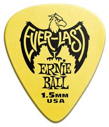 Ernie Ball Πένα Κιθάρας Everlast Yellow Πάχους 1.5mm Συσκευασία 1τμχ