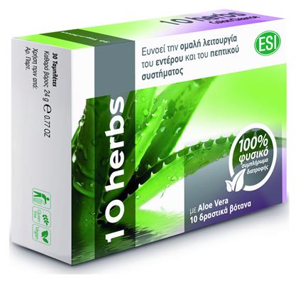 ESI 10 Herbs Colon Cleanse με Aloe Vera 30 ταμπλέτες