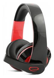 Esperanza Condor Over Ear Gaming Headset με σύνδεση 3.5mm Κόκκινο