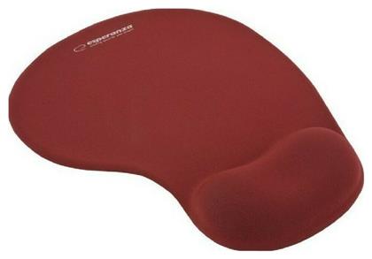 Esperanza Gel Mouse Pad 230mm με Στήριγμα καρπού Κόκκινο