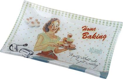 Espiel Home Baking Πιάτο Γλυκού Γυάλινο Πολύχρωμο 16x10cm 6τμχ